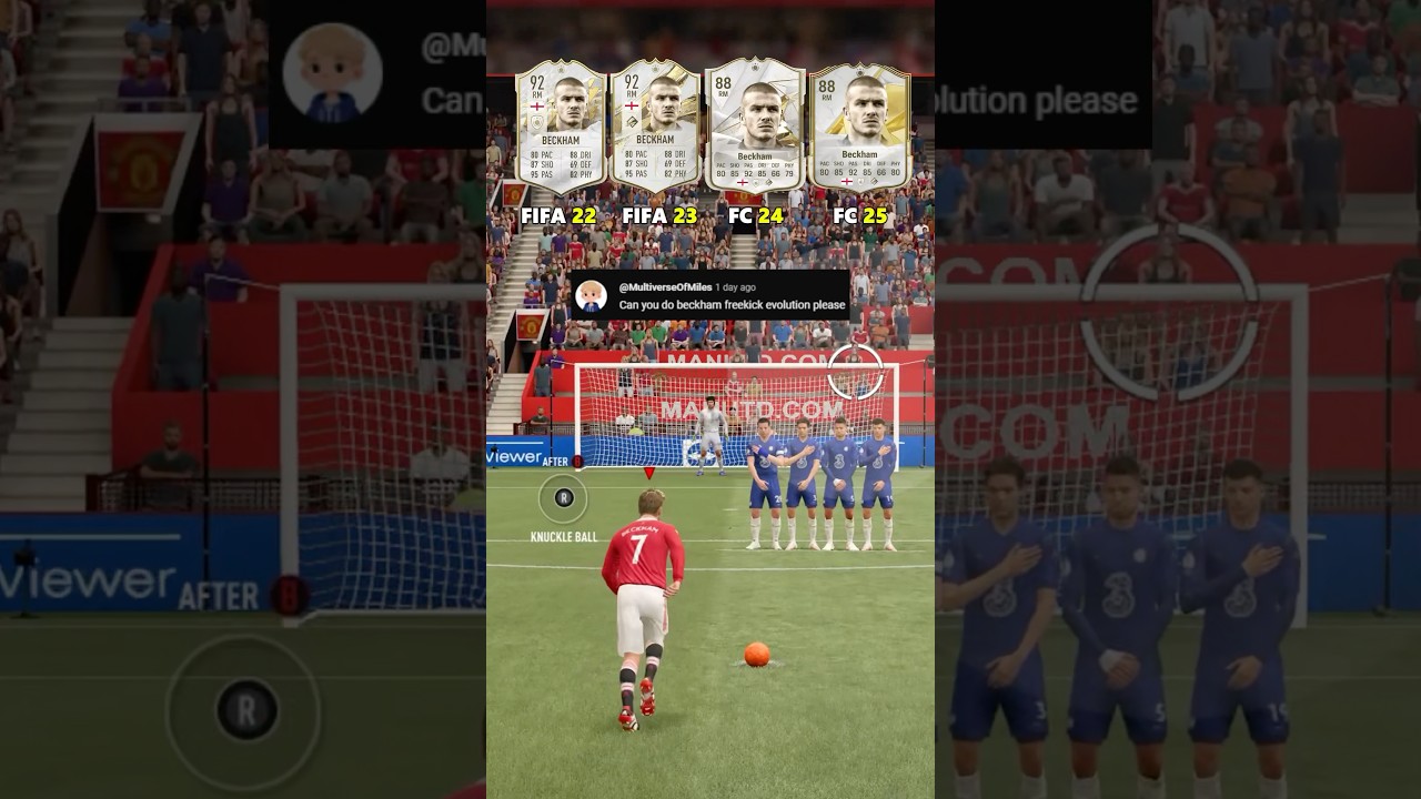 David Beckham's FREE KICK Mastery Evolution 