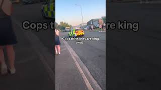 Cops think they’re king until…E3917 #car #carmeet #carenthusiast #carlovers #carguy #police #funny