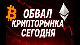 Обвал крипторынка сегодня | Криптовалюта падает — причины и прогноз