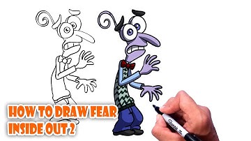 How to Draw Fear | Inside Out 2 - Disney Pixar Step by step