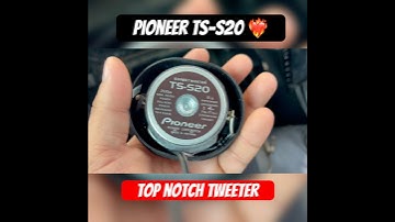 Pioneer Ts-s20 tweeter ! Pioneer 7600 #pioneer #tweeter #tweeter #caraudio #midrange #carspeaker