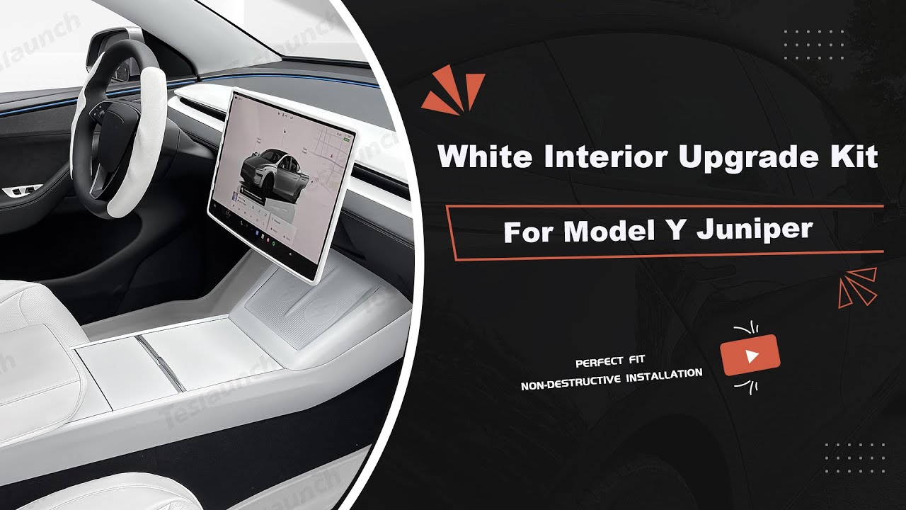 Before & After: White Interior Upgrade for Tesla Model Y Juniper
