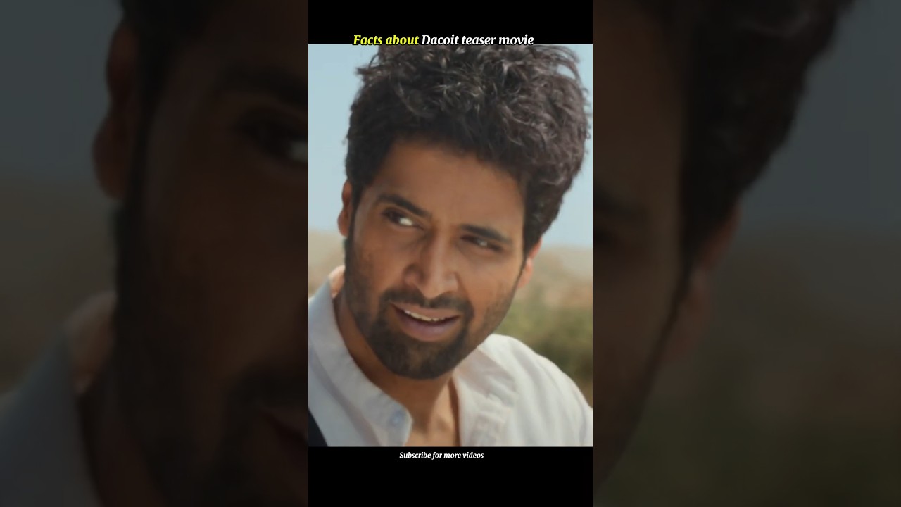 Обзор тизера фильма «Dacoit» на телугу | Атмосфера масштабного боевика 