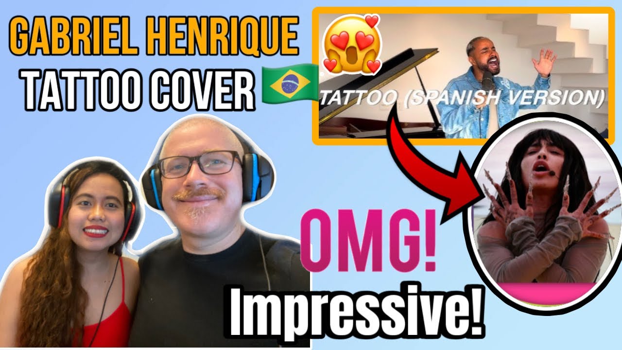 Gabriel Henrique - Tattoo (Spanish Version) - Loreen cover REACTION!🇧🇷