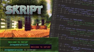 Full Skript Plugin Basic Tutorial | How To Make Skripts MCPE / Java News