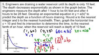 Algebra 2 Exponential Functions Lesson 4 Finding Equations of Exponential Functions HW Review Part 5