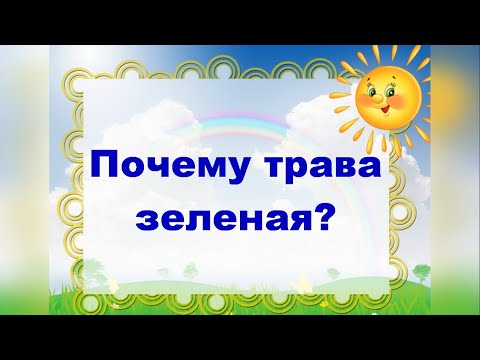 Почему трава зеленая?