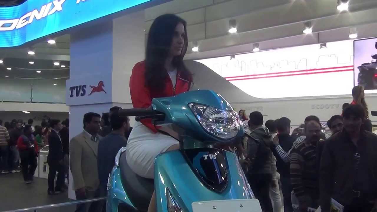 video phone beyonce mp3 TVS Scooty Zest 110 at 12th Auto Expo 2014 The Motor Show Greater Noida