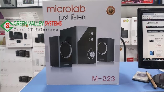 Test microlab 2.1 M-223 - YouTube