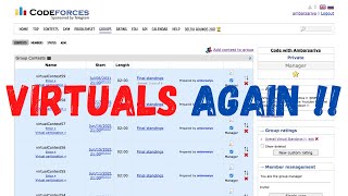 Virtual Contests Again !! Codeforces