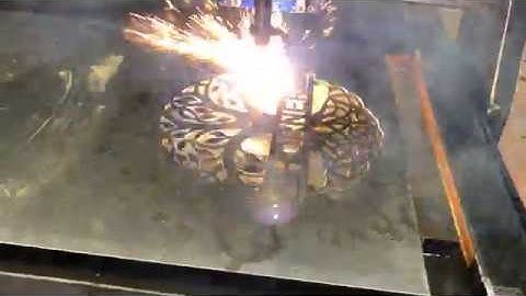 End of very first cut with retro fitted Tekcel Plasma build: