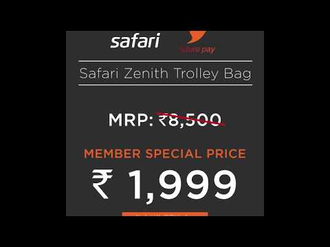 safari zenith hard trolley bags