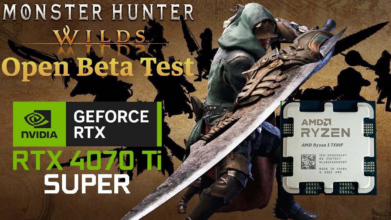 Monster Hunter Wilds 4070 Ti SUPER Ryzen 5 7500F 1440p Performance