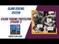 Gland sealing system gland sealing self sealing in steam turbines