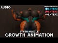 Synth pump muscle growth animation