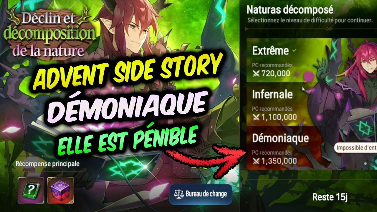 Advent Side Story en Démoniaque : TEAM & alternatives - Guide Epic Seven 2026