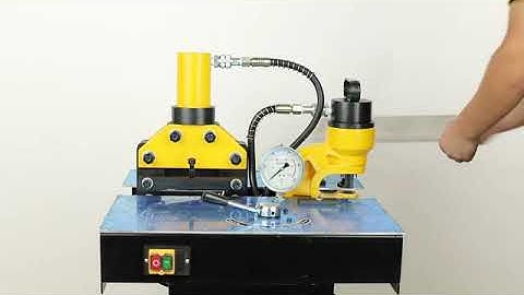 Busbar hole punching, bending and cutting machine