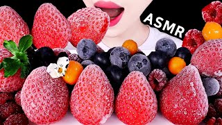 ASMR FROZEN FRUITS, BLUE BERRY, GOLDEN BERRY, RASPBERRY, STRAWBERRY 얼린과일 블루베리EATING SOUNDS MUKBANG먹방