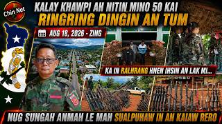 Aug 18 Zing: Kalay Khawpi Ah Nitin Mino 50 Kaih An Tum. NUG PDF Sungah Kaihawknak A Um Peh Rero