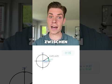 Sinus und Cosinus am Einheitskreis erklärt – so einfach hast du es noch nie gesehen!