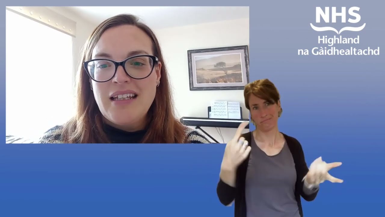 NHS Highland Chair vlog 30 September with BSL interpretation