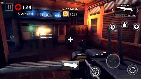 Dead trigger level 54 gameplay type 92 and minigun
