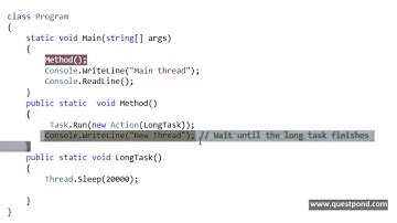 What are Async and Await  interview question with answers
