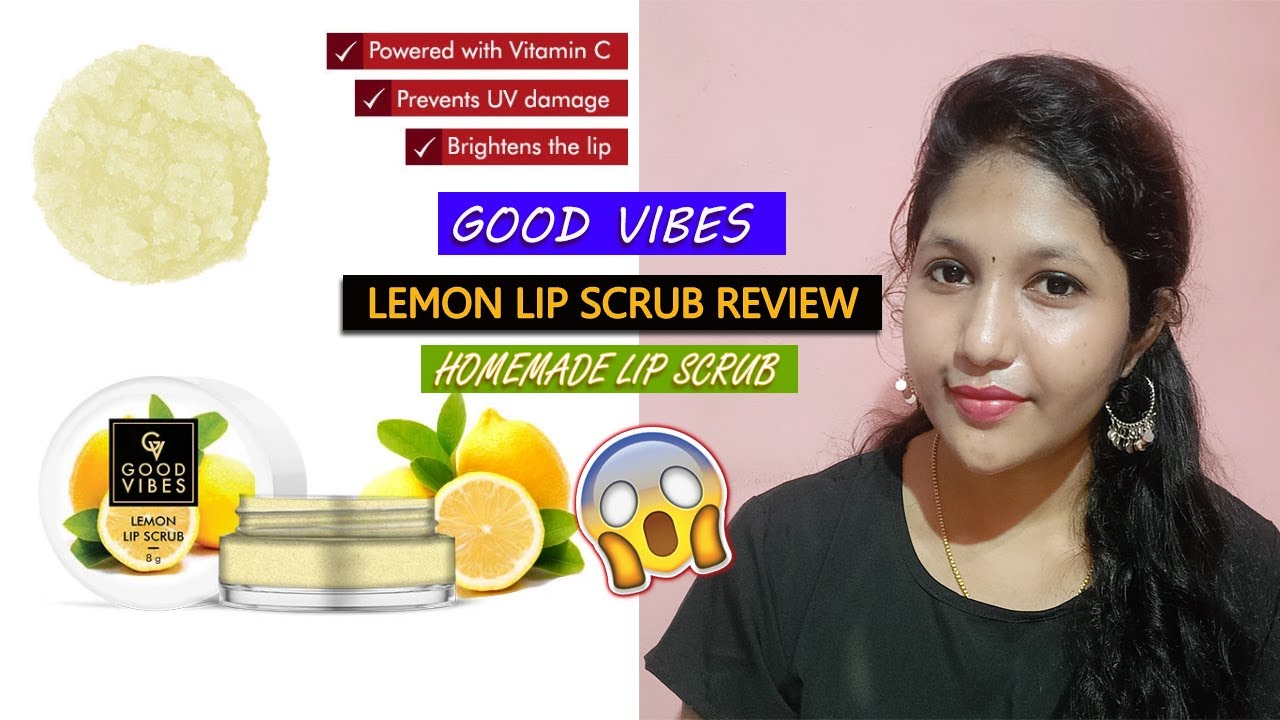 😱Good Vibes Lemon Lip Scrub Review in Tamil Really Worth 👍🏻 or Not