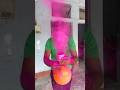Balloon Bottle Gulal Fountain Holi Bomb 💣 science experiments #shorts #diy #experimnent #trending