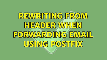 Rewriting from header when forwarding email using Postfix