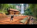 Timelapse : Building a 1000m Yard for a Villa Inside the Forest with Primitive Materials