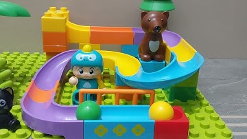 Satisfying Building Blocks Marble Run ASMR ☆ Build Marble Tracks With Lego, Create Beautiful Works