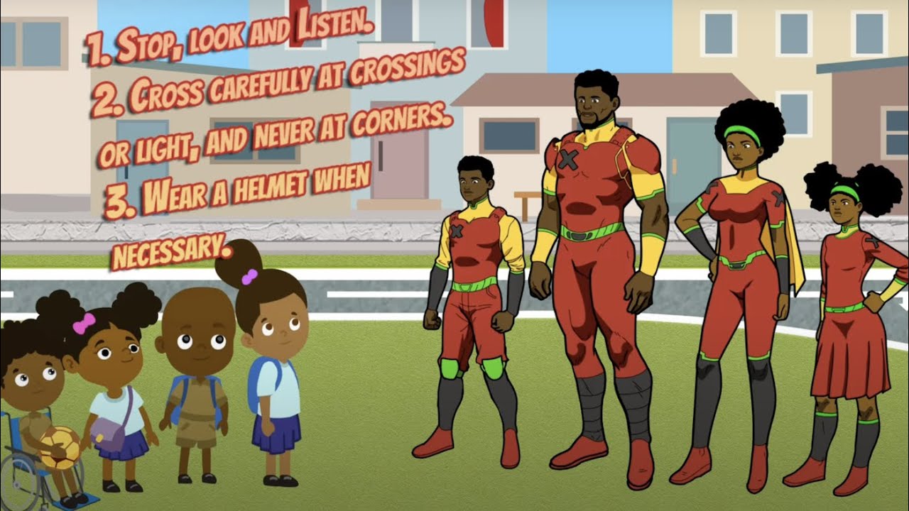 Road Safety with the Crossing Guard Family