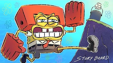 Pizza Tower Intro... but it is Sponge Bob - Story Board (sketches) 🍔