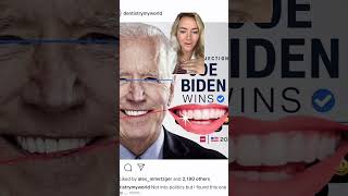 What is a cant?! President Briden has one! #teeth #dentures #smile #veneers #joebiden