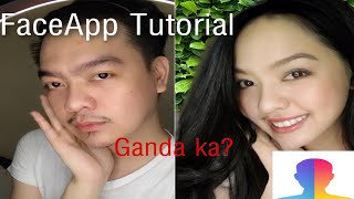 FACEAPP TUTORIAL | FROM MALE TO FEMALE | ANG GANDA