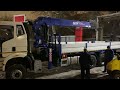 Faw 3250 с краном манипулятором 12т DY 2725 LB Ю. Корея