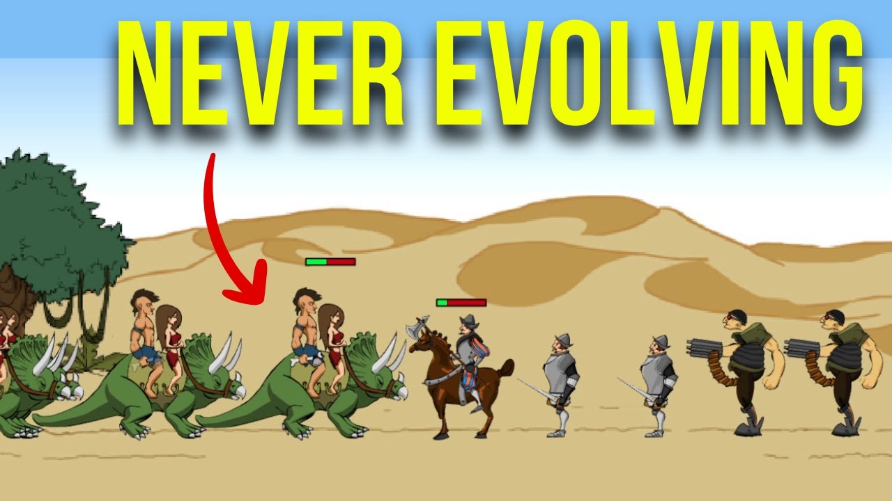 Can you beat Age of War 2 with only Cavemen?