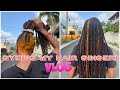 mini salon vlogg( dyeing my hair GINGER)| Talisa TV