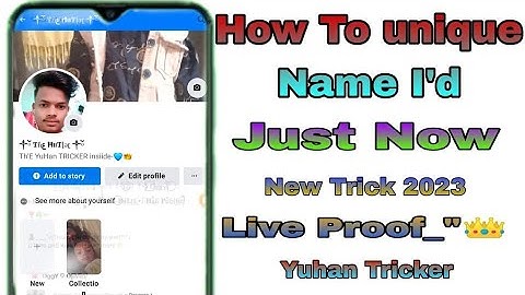 How To Facebook unique name id || new Trick 2023 || Just Now Name Accept || Live Proof Yuhan Tricker