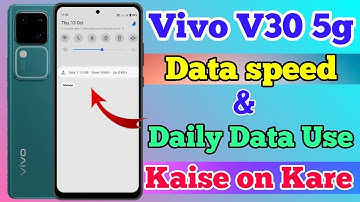 Vivo V30 5g Daily Data Use And Data Speed Setting Kaise On Kare // How To Data Use In Vivo V30 5g