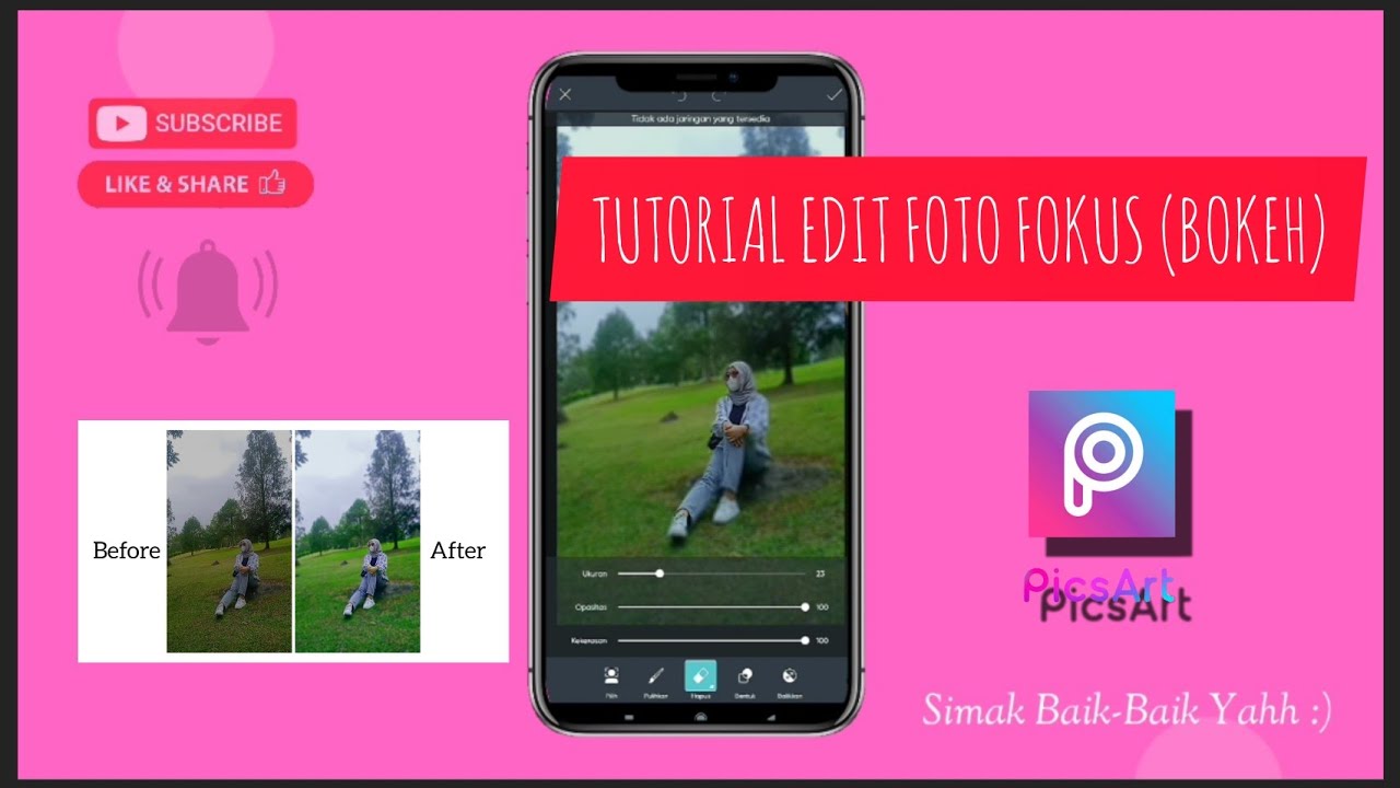 Tutorial Edit Foto Fokus Objek Di Aplikasi Picsart (Simple) YouTube