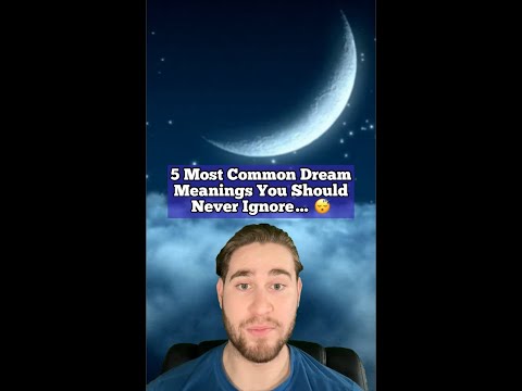 5 Most Common Dream Meanings You Should Never Ignore!! Shorts