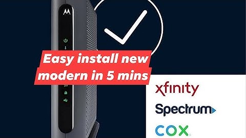 Install Motorola MG8702 | DOCSIS 3.1 Cable Modem + Wi-Fi Router.
