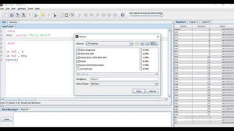 1.Printing A Simple Message In MIPS Assembly Language