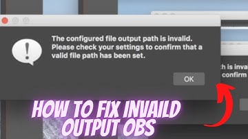 How to fix OBS file output path is invalid issue ? | 100% is working 2022