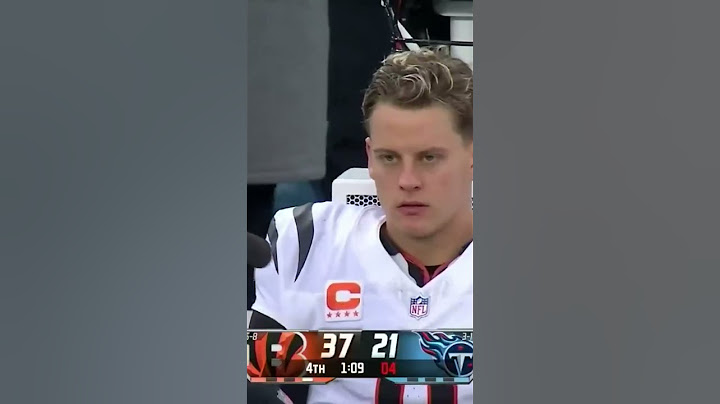 looks like in a conversation with Zac Taylor Joe Burrow says "f*cking embarrassing #nfl #shorts