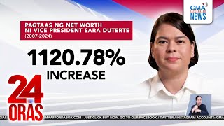 Net worth ni VP Sara Duterte, umakyat ng 1,120.78% mula 2007 hanggang 2024 | 24 Oras