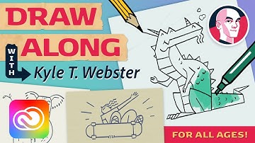 Draw Along with Kyle T. Webster - Cat Peeking! | Adobe Creative Cloud
