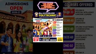 Mrs. A.V.N Polytechnic Admissions 2026-27 🔥 AI & ML,CME,ECE,EEE Diploma Courses | Vizag Polytechnic
